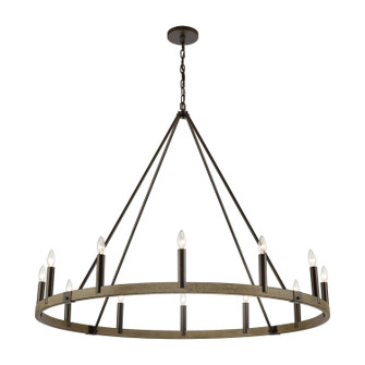 Transitions 12 Light Chandelier in Oil Rubbed Bronze (45|12318/12)