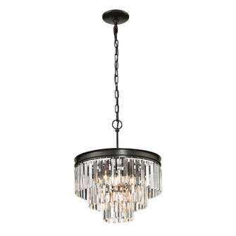 Palacial Four Light Chandelier in Oil Rubbed Bronze (45|14212/3+1)