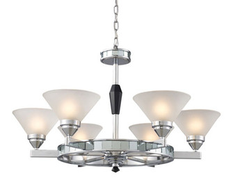 Mercer Six Light Chandelier in Polished Chrome (45|1508/6)