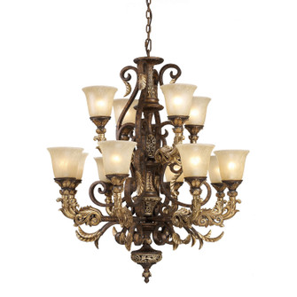 Regency 12 Light Chandelier in Burnt Bronze (45|2165/8+4)