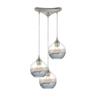 Sutter Creek Three Light Pendant in Satin Nickel (45|25099/3)