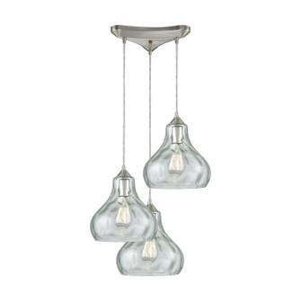 Belmont Three Light Pendant in Satin Nickel (45|25100/3)