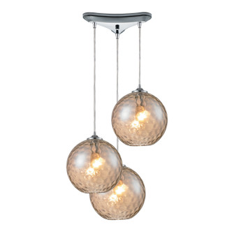Watersphere Three Light Pendant in Polished Chrome (45|31380/3CMP)