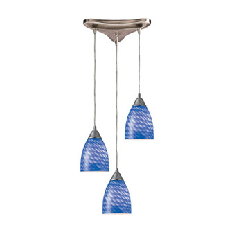 Arco Baleno Three Light Pendant in Satin Nickel (45|416-3S)