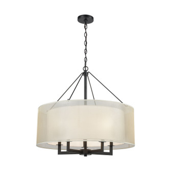 Ashland Five Light Chandelier in Matte Black (45|46268/5)