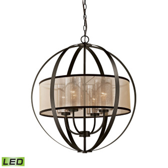 Diffusion LED Chandelier in Oil Rubbed Bronze (45|57029/4-LED)