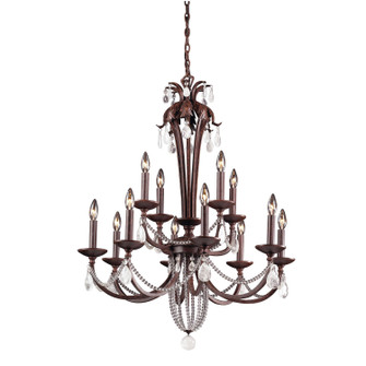 Chateau 12 Light Chandelier in Brown (45|6874/8+4)