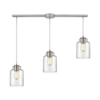 Josie Three Light Pendant in Satin Nickel (45|85213/3L)