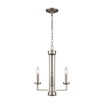 West End Three Light Chandelier in Brushed Nickel (45|CN240322)