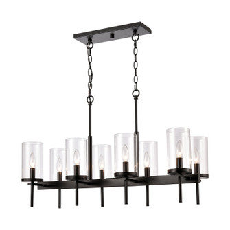 Oakland Eight Light Pendant in Black (45|CN290886)