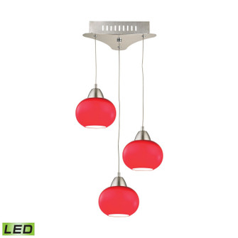 Ciotola LED Mini Pendant in Satin Nickel (45|LCA403-11-16M)