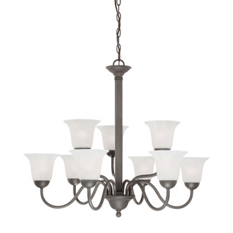 Riva Nine Light Chandelier in Painted Bronze (45|SL881363)