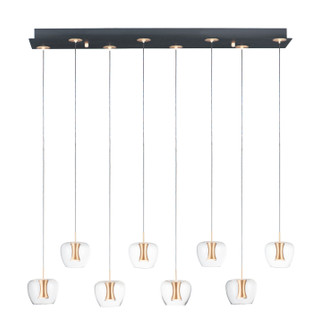 Newton LED Pendant in Black / Gold (86|E24165-18BKGLD)