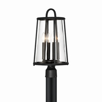 Daulle Four Light Outdoor Post Mount in Satin Black (40|42723-011)