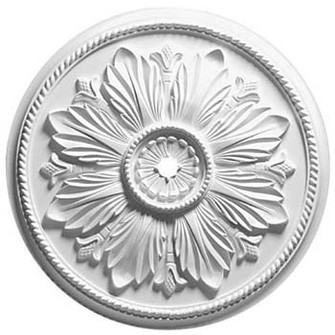 Renaissance Medallion in White (25|81641)