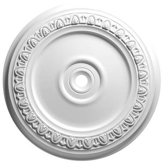 Egg and Dart Medallion in White (25|83341)