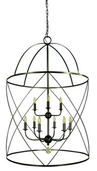 Nantucket Six Light Foyer Chandelier in Mahogany Bronze (8|4419 MB)