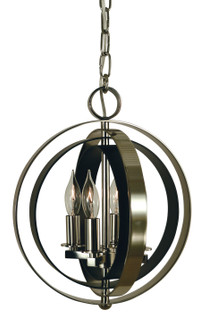 Constellation Four Light Chandelier in Polished Nickel with Matte Black (8|4650 PN/MBLACK)