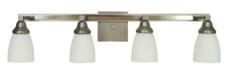 Mercer Four Light Wall Sconce in Satin Pewter with Polished Nickel (8|4784 SP/PN)