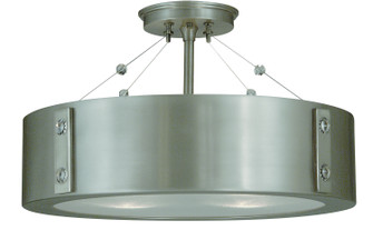 Oracle Four Light Flush / Semi-Flush Mount in Roman Bronze with Ebony Accents (8|5390 RB/EB)