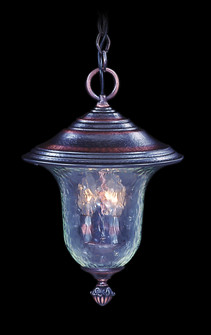 Carcassonne Three Light Exterior Ceiling Mount in Raw Copper (8|8326 RC)