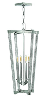 Empire Four Light Foyer Pendant in Polished Nickel (138|FR36015PNI)