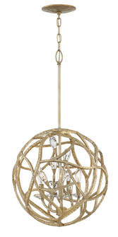 Eve Three Light Chandelier in Champagne Gold (138|FR46804CPG)