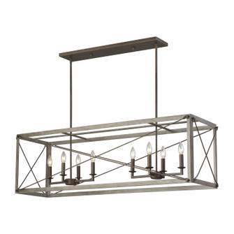 Thornwood Eight Light Island Pendant in Washed Pine (454|6626308EN-872) Thornwood Eight Light Island Pendant in Washed Pine (454|6626308EN-872)