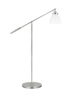 Wellfleet One Light Floor Lamp in Matte White and Polished Nickel (454|CT1131MWTPN1)