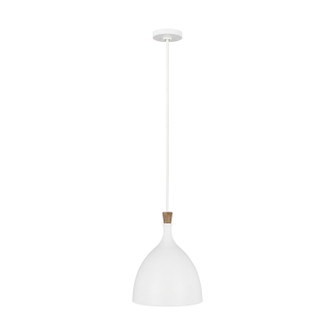 Darwin One Light Pendant in Matte White (454|EP1071MWT)