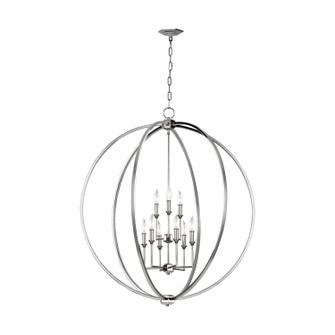 Corinne Nine Light Chandelier in Polished Nickel (454|F3058/9PN)