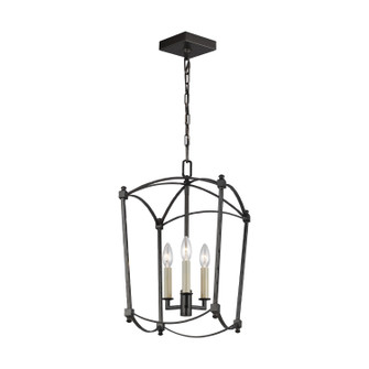 Thayer Three Light Lantern in Smith Steel (454|F3321/3SMS)