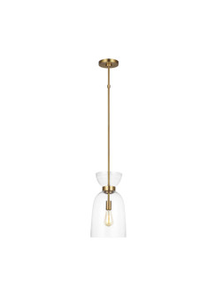 Londyn One Light Pendant in Burnished Brass with Clear Glass (454|KSP1031BBSCG)