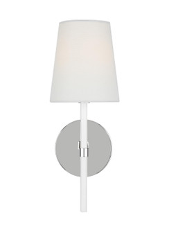 Monroe One Light Wall Sconce in Polished Nickel (454|KSW1081PNGW)