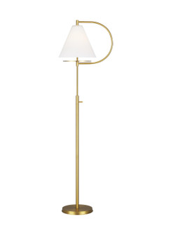 Gesture One Light Floor Lamp in Burnished Brass (454|KT1251BBS1)