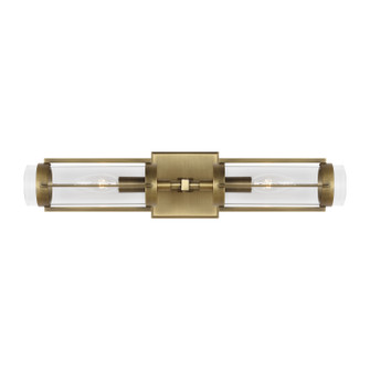 Flynn Two Light Wall Sconce in Time Worn Brass (454|LV1002TWB)