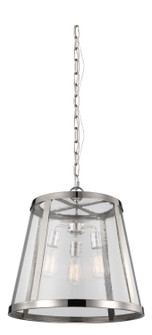 Harrow Three Light Pendant in Polished Nickel (454|P1288PN) Harrow Three Light Pendant in Polished Nickel (454|P1288PN)