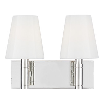 Beckham Classic Two Light Vanity in Polished Nickel (454|TV1022PN)