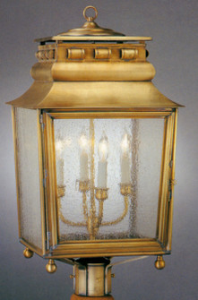 Gillman Four Light Post Mount in Antique Brass (265|32522ABS)
