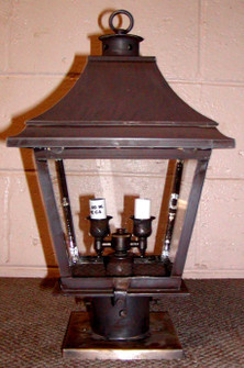 Forte Two Light Post Mount in Dark Brass (265|88302DBC)