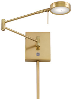George'S Reading Room LED Swing Arm Wall Lamp in Honey Gold (42|P4308-248)