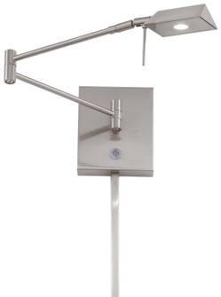 George's Reading Room LED Swing Arm Wall Lamp in Brushed Nickel (42|P4318-084)