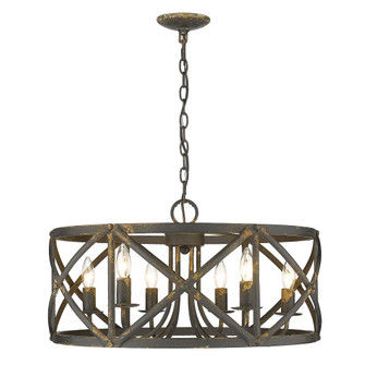 Alcott Six Light Chandelier in Antique Black Iron (62|0890-6 ABI)