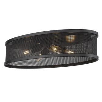 Channing BLK Four Light Flush Mount in Matte Black (62|3168-FM24 BLK-BLK)