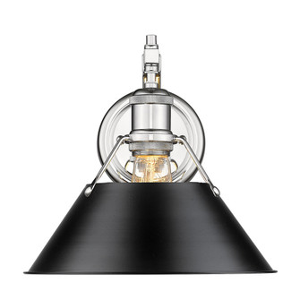 Orwell CH One Light Wall Sconce in Chrome (62|3306-1W CH-BLK)