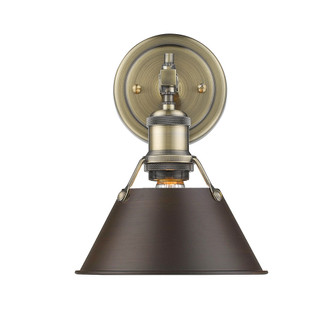 Orwell One Light Bath Vanity in Aged Brass (62|3306-BA1 AB-RBZ)