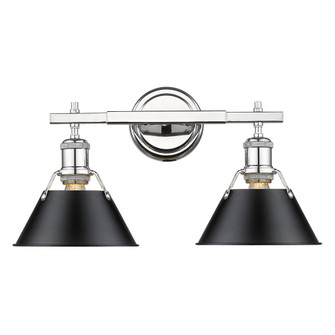 Orwell CH Two Light Bath Vanity in Chrome (62|3306-BA2 CH-BLK)