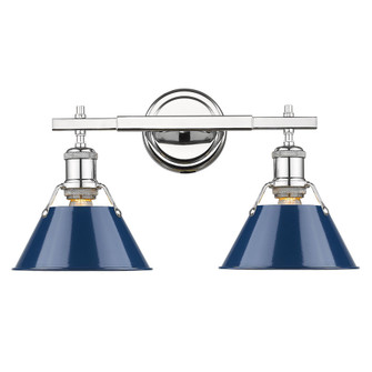 Orwell Two Light Bath Vanity in Chrome (62|3306-BA2 CH-NVY)
