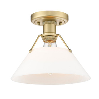 Orwell One Light Flush Mount in Brushed Champagne Brass (62|3306-FM BCB-OP)
