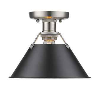 Orwell One Light Flush Mount in Pewter (62|3306-FM PW-BLK)